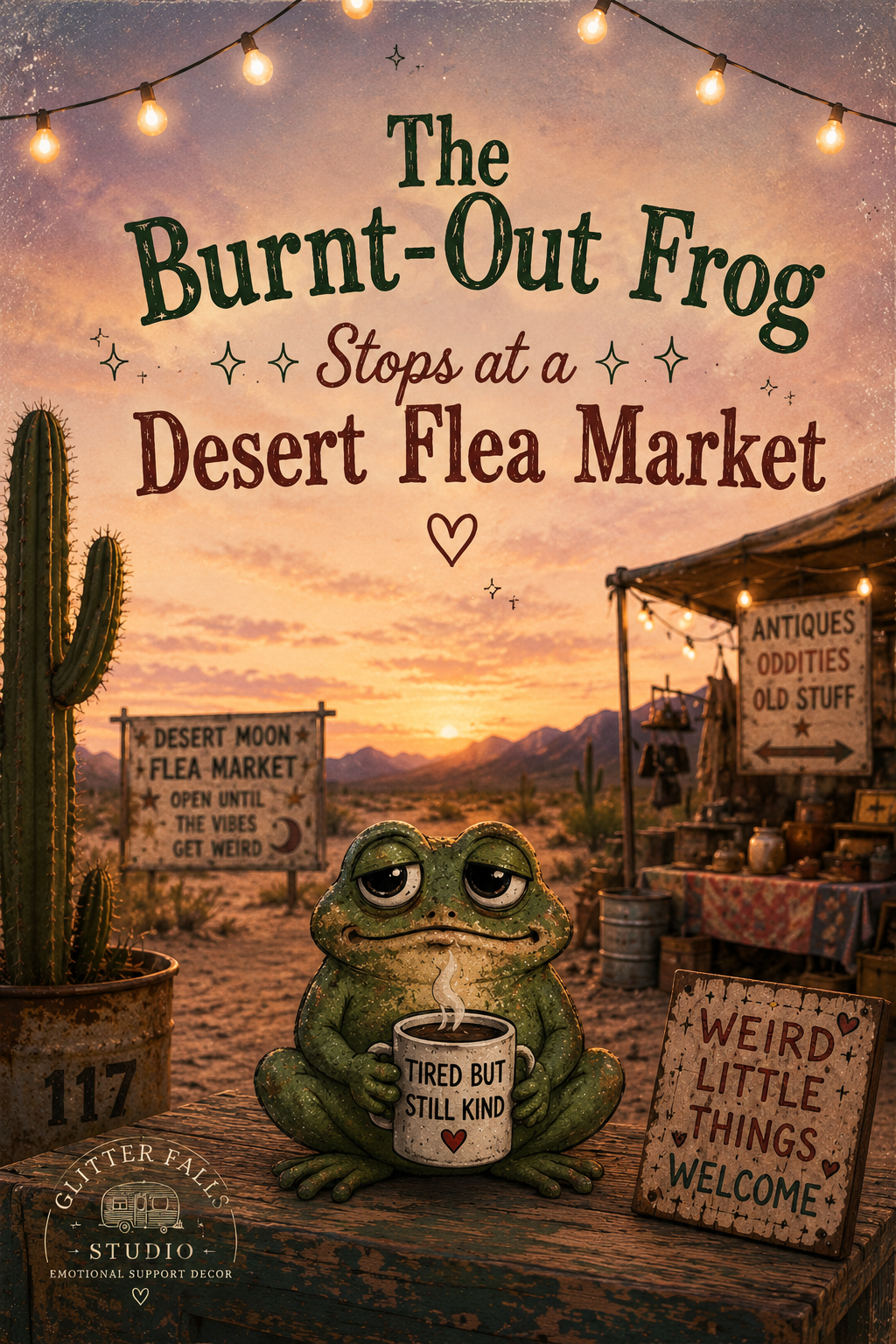 The Burnt-Out Frog Stops at a Desert Flea Market