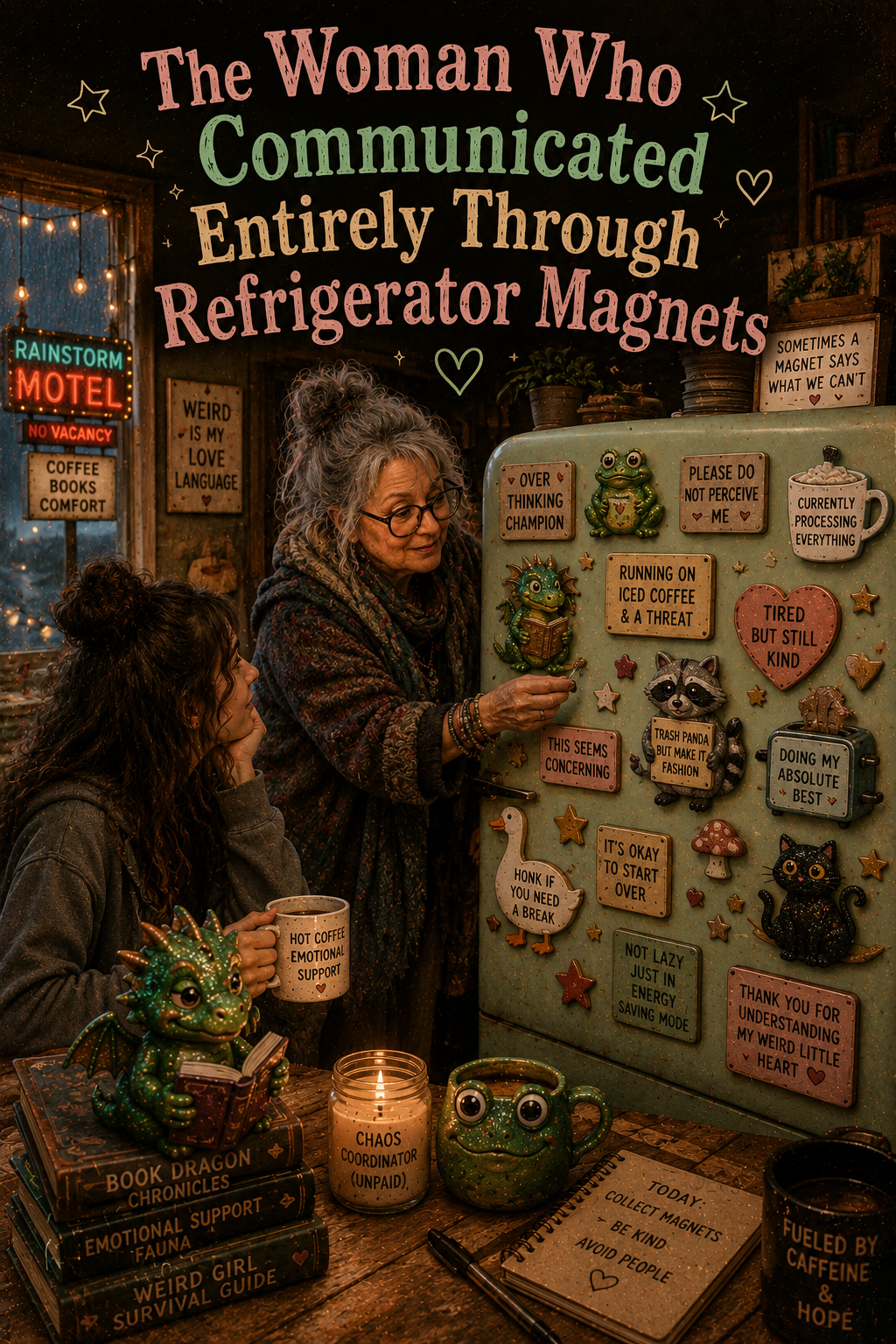 The Woman Who Communicated Entirely Through Refrigerator Magnets