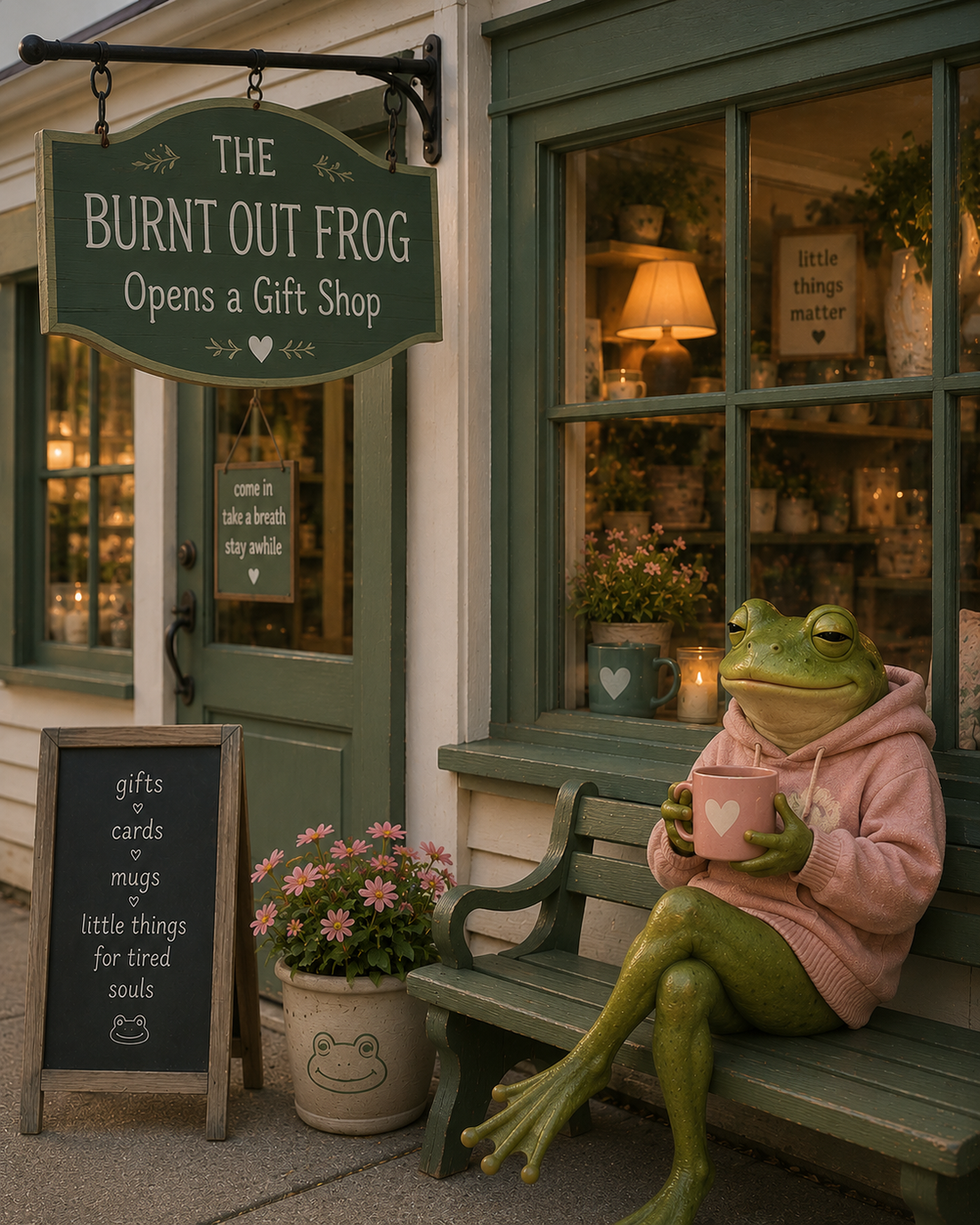 The Burnt-Out Frog Opens a Gift Shop