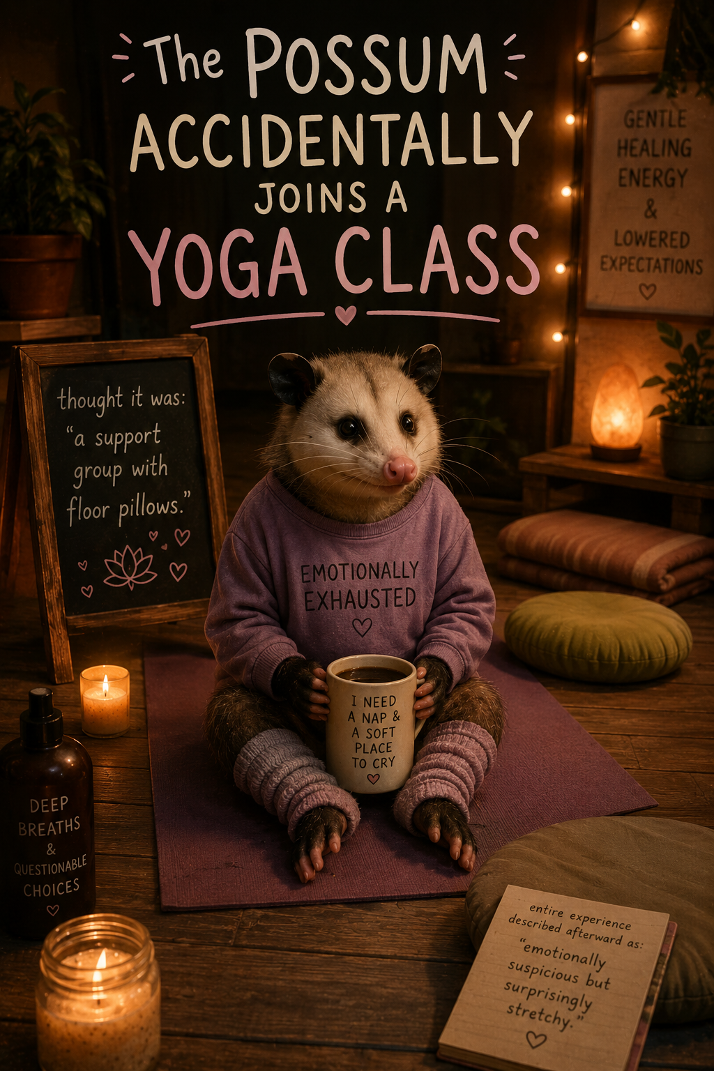 The Possum Accidentally Joins a Yoga Class