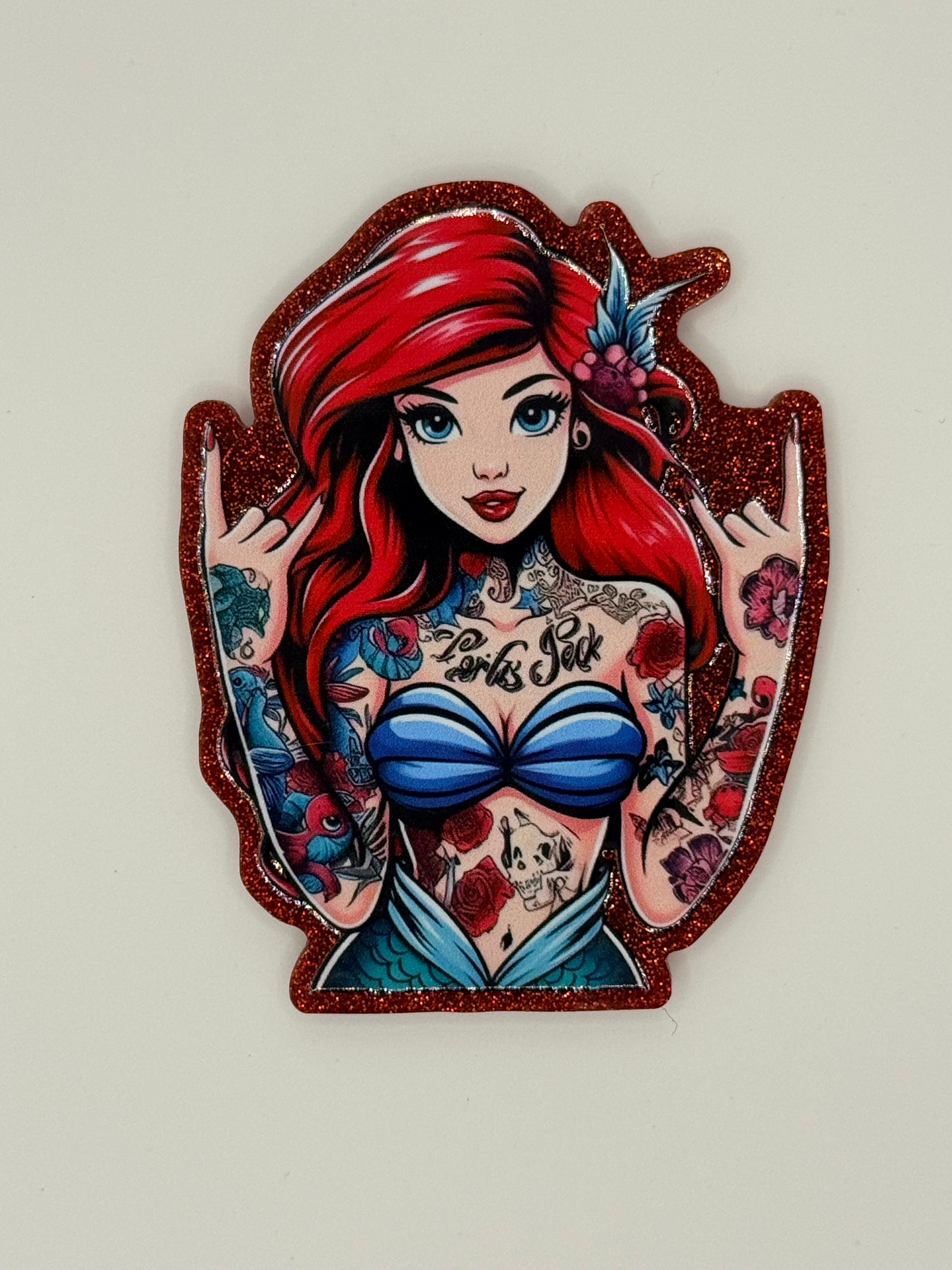 Tattooed Rebel Mermaid Magnet