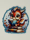 Cute Book Dragon Large Magnet