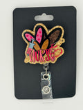 Fancy Bandaids “Nurse” Badge Reel