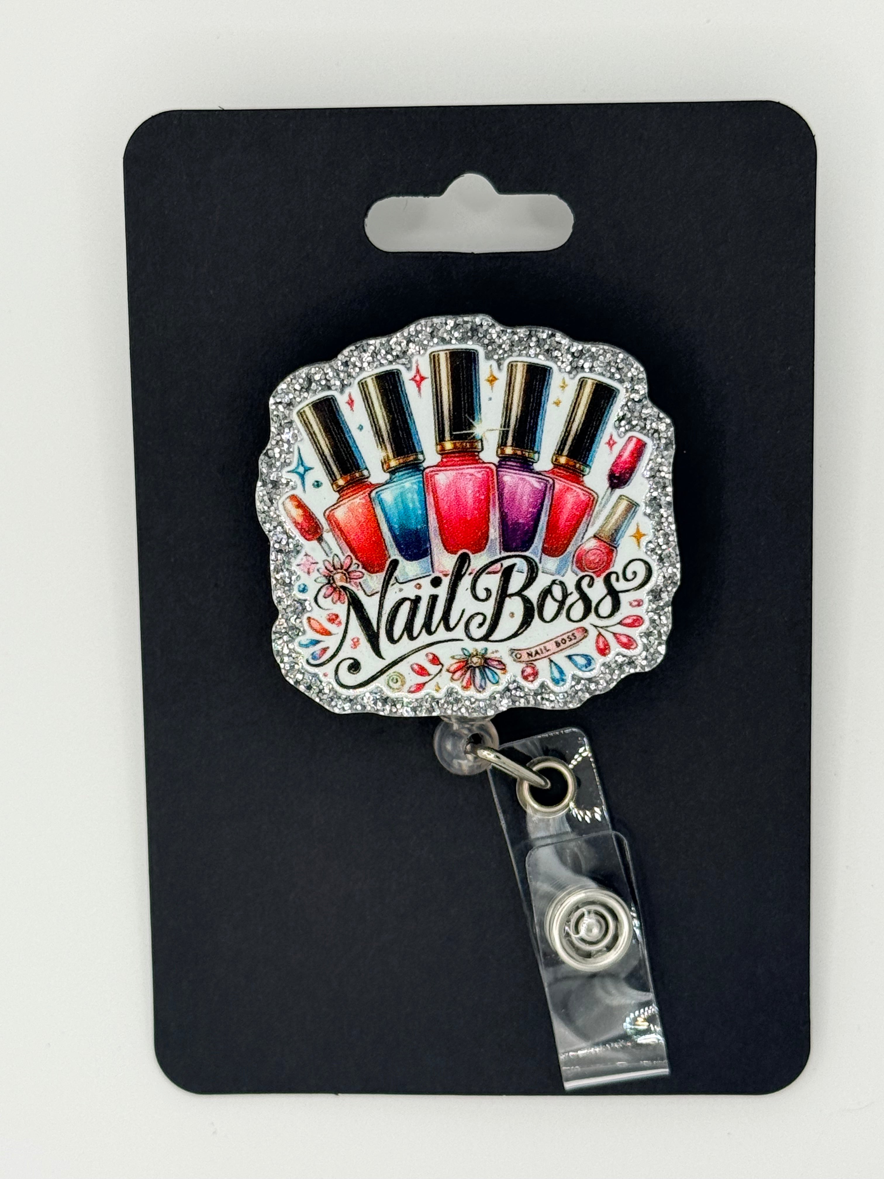 Nail Boss Badge Reel