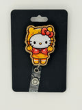 Kawaii Kitty Dressed as Pooh Bear Badge Reel