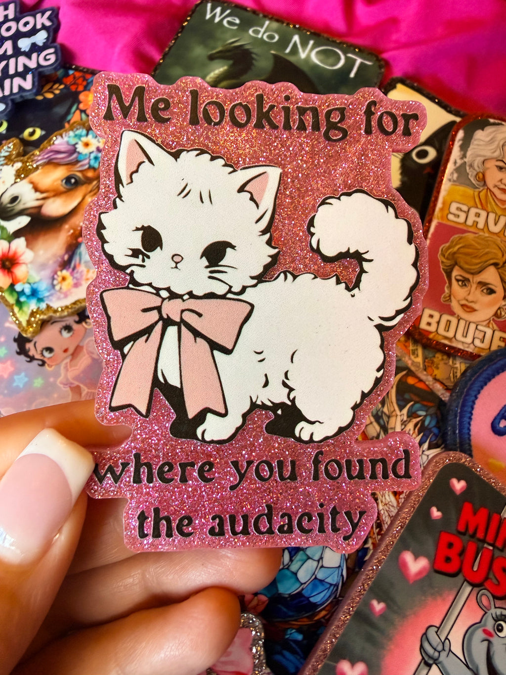 Kitty, Where’d You Find the Audacity, Large Magnet