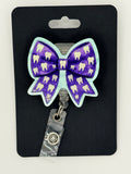 Teeth Bow Dentist Hygienist Badge Reel
