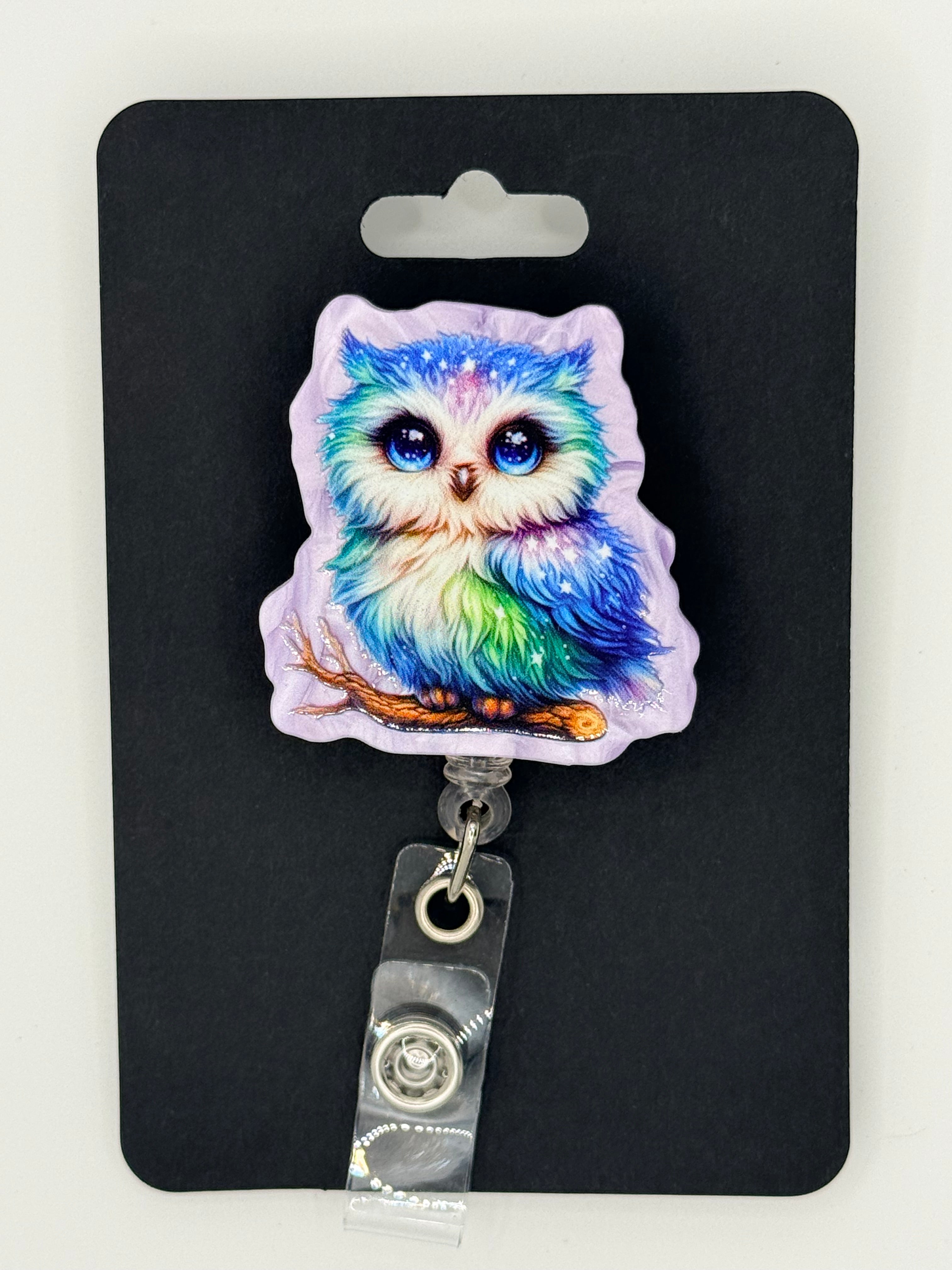 Cute Owl Badge Reel