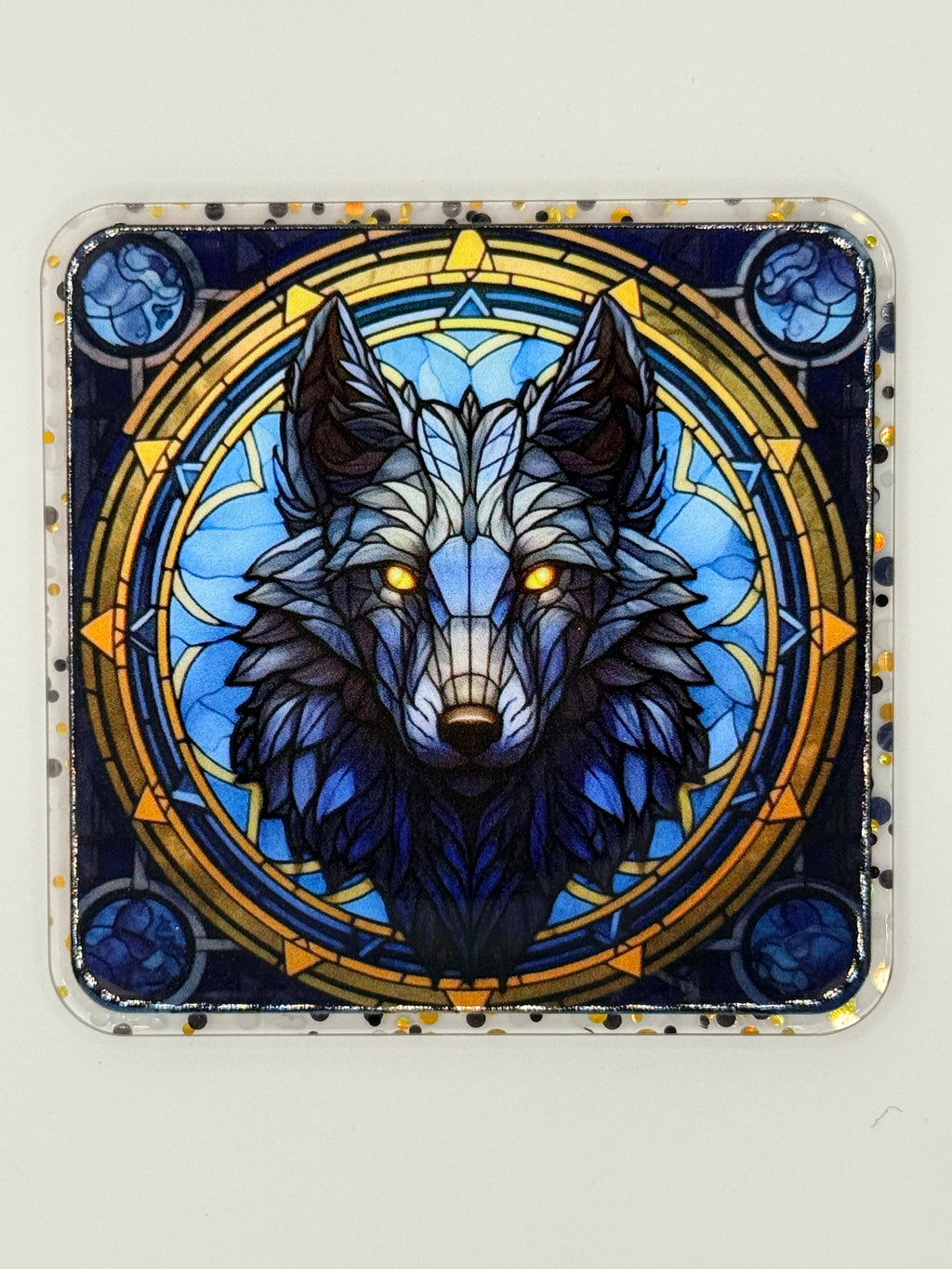 Stained Glass Wolf