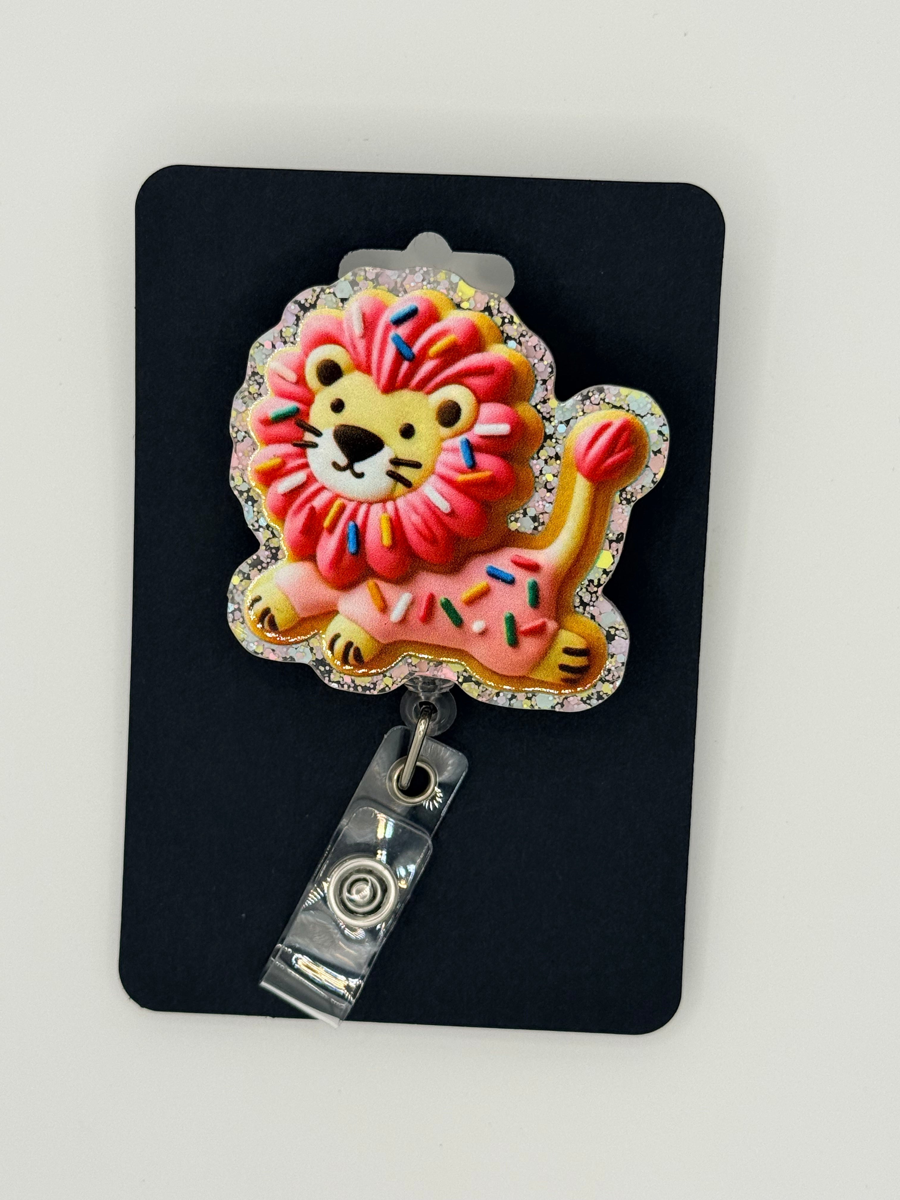 Animal Cracker Lion Badge Reel