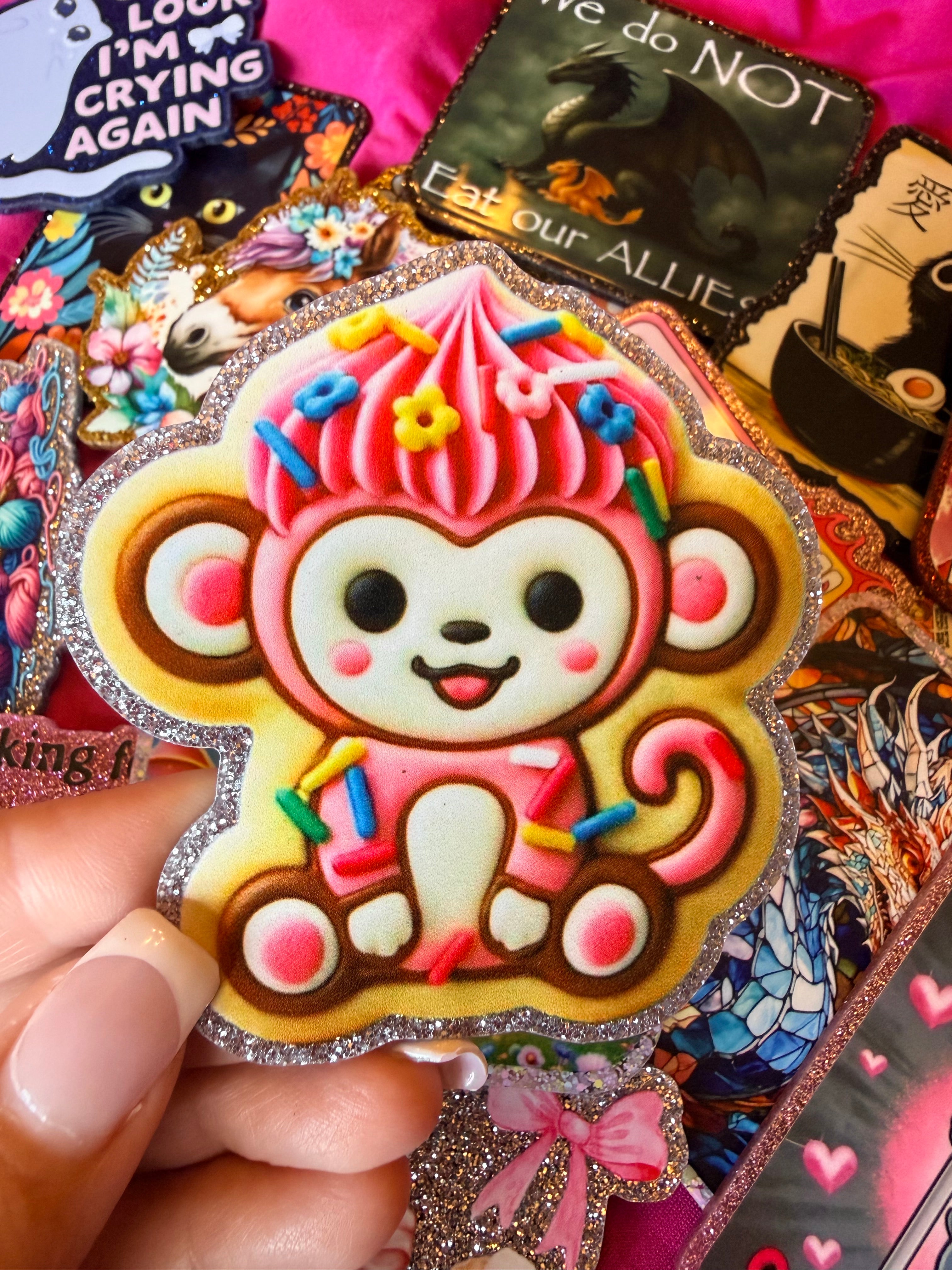 Animal Cracker - Monkey, Large Magnet