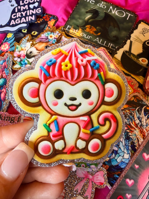 Animal Cracker - Monkey, Large Magnet