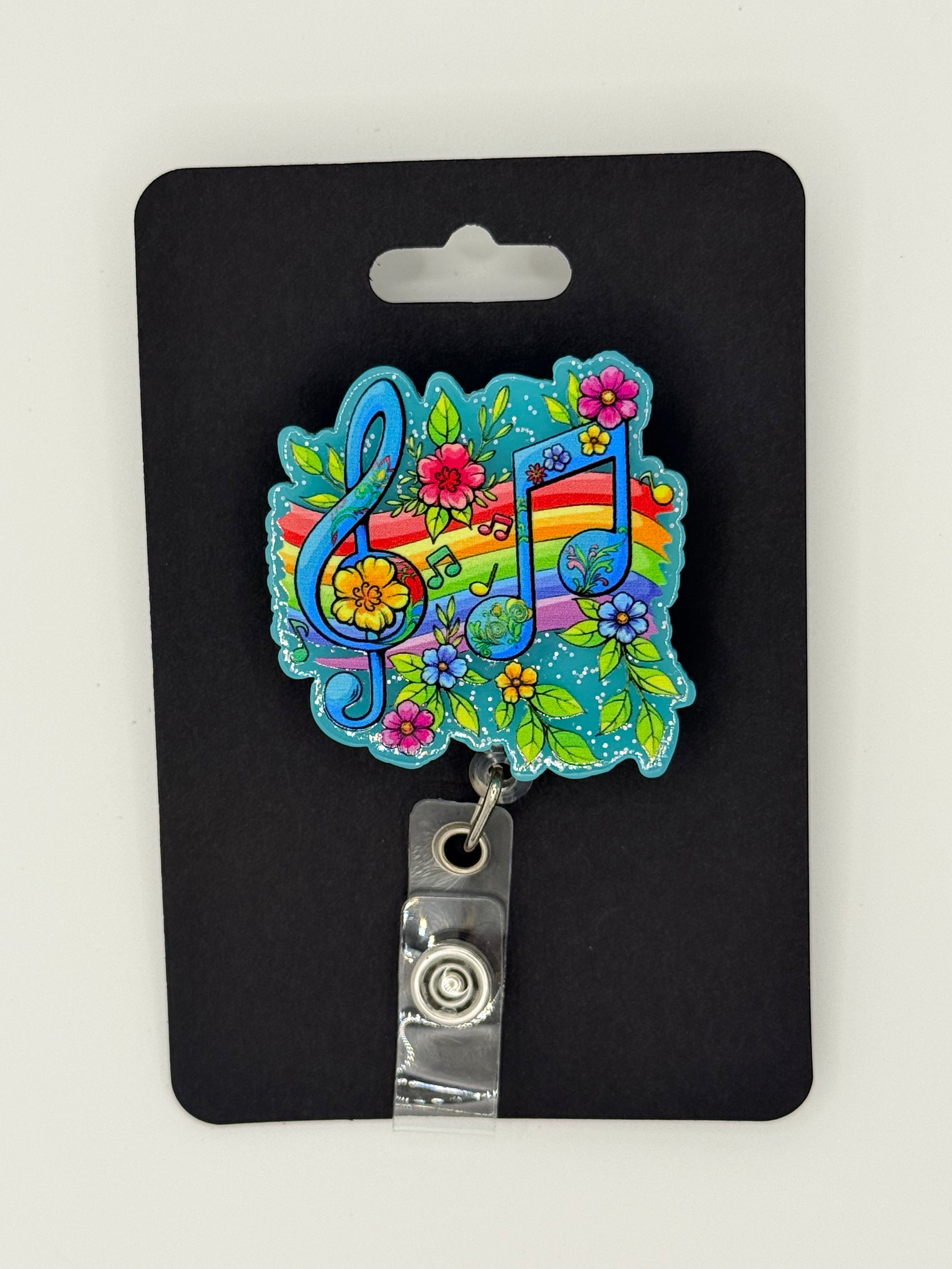 Music Rainbow Badge Reel