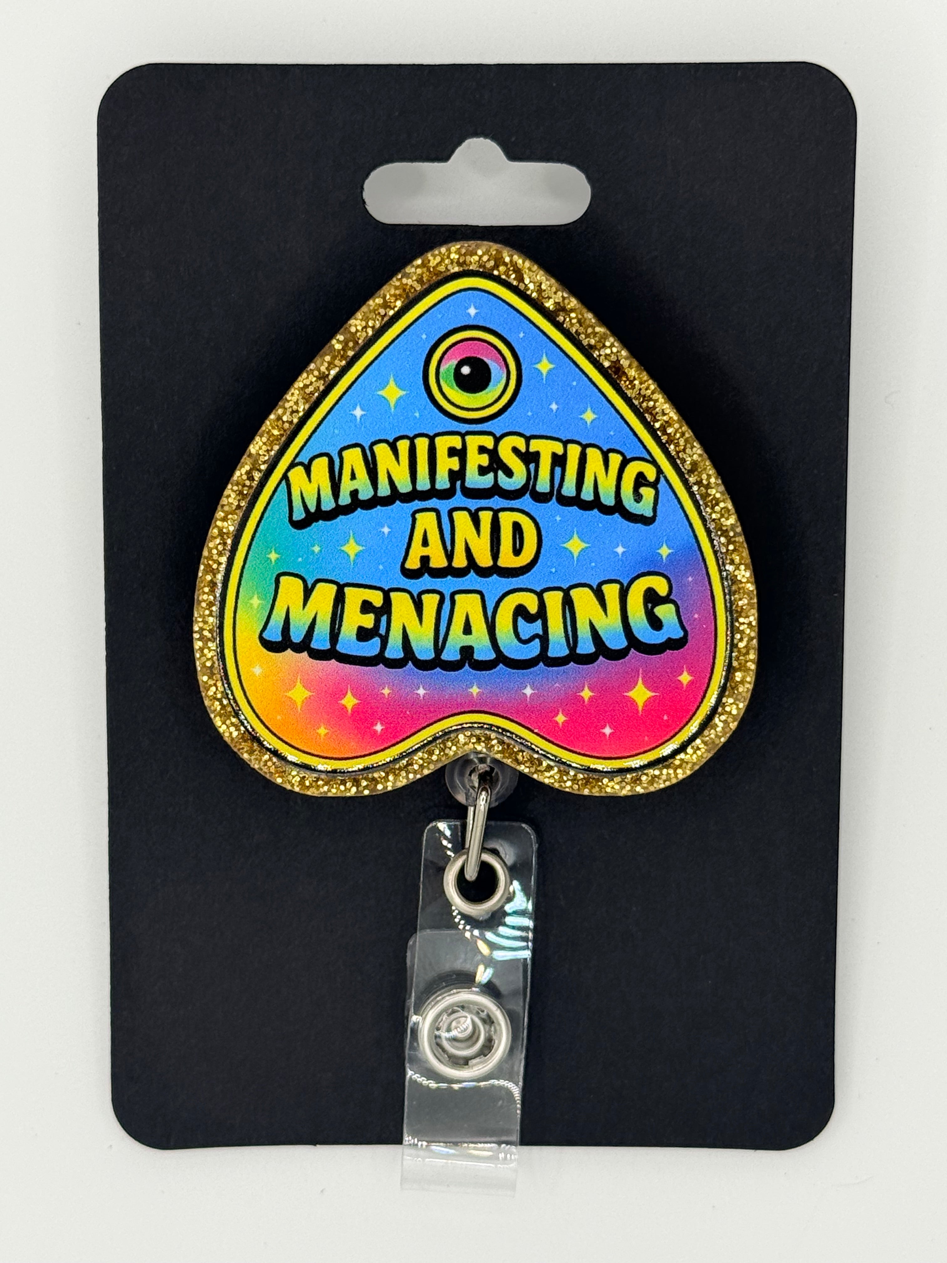 Manifesting and Menacing Ouija Badge Reel