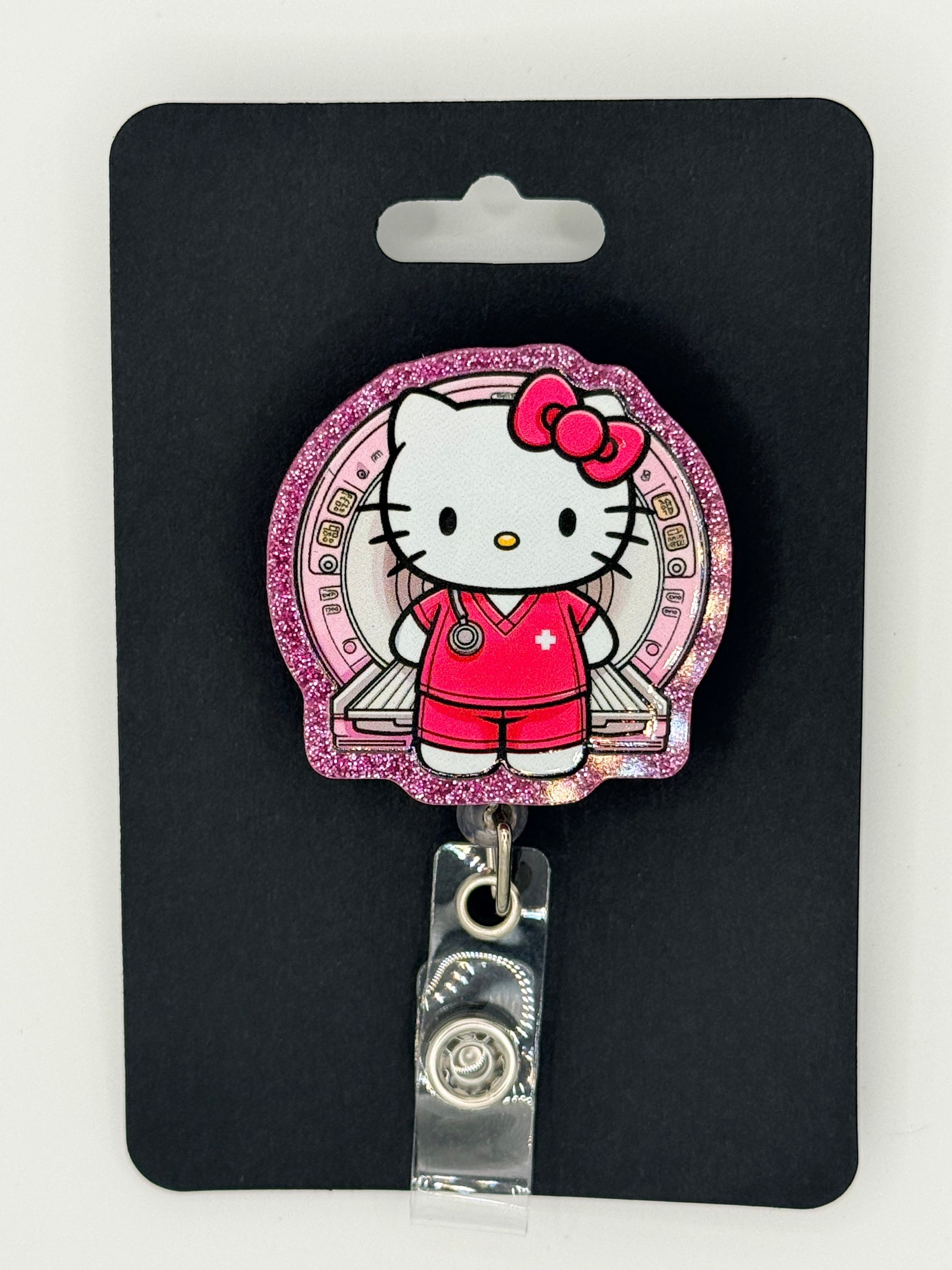 Kawaii Kitty MRI/CT Tech Badge Reel
