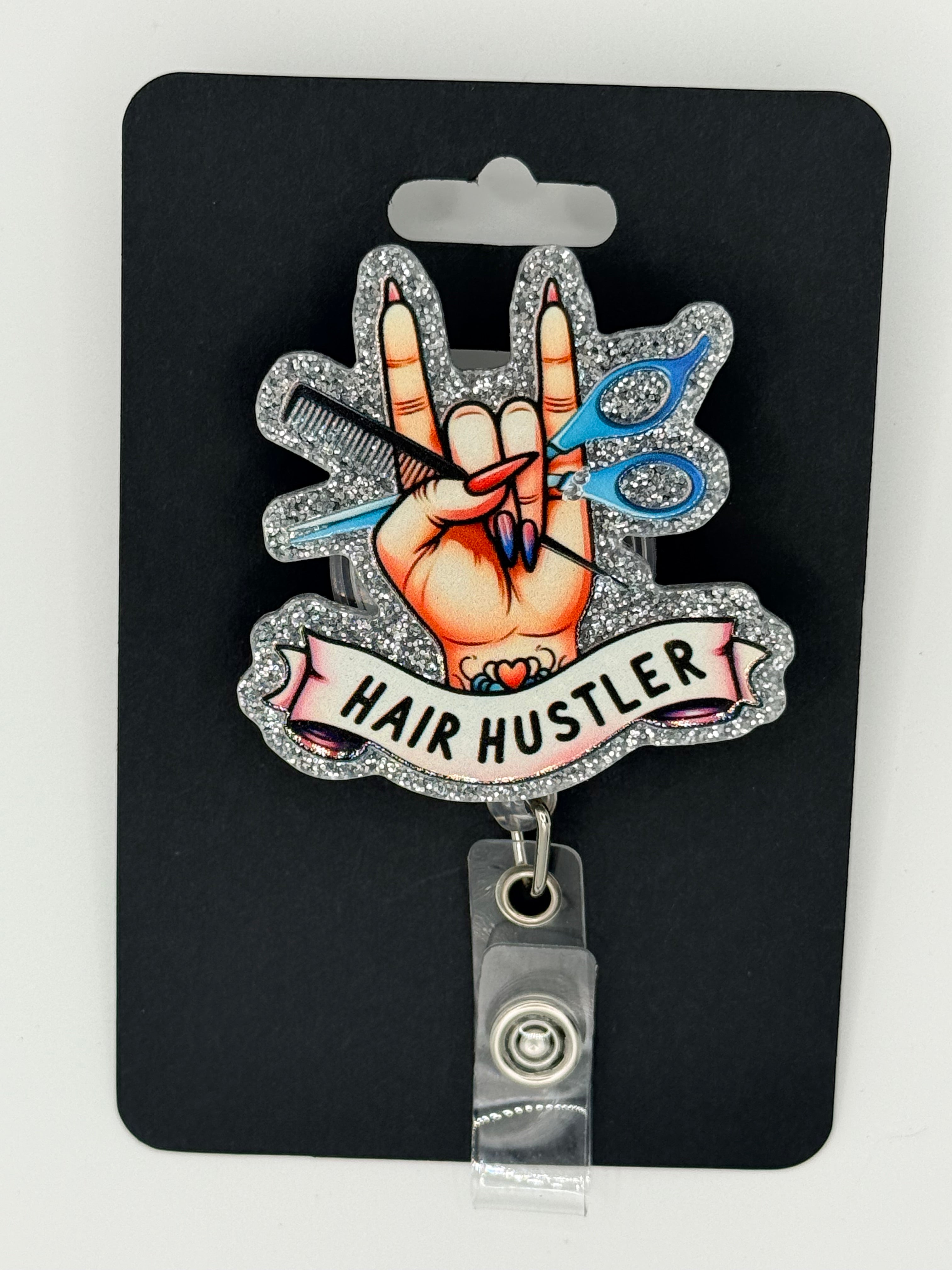 Hair Hustler Badge Reel