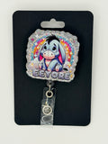 Cute Stuffed Donkey Badge Reel