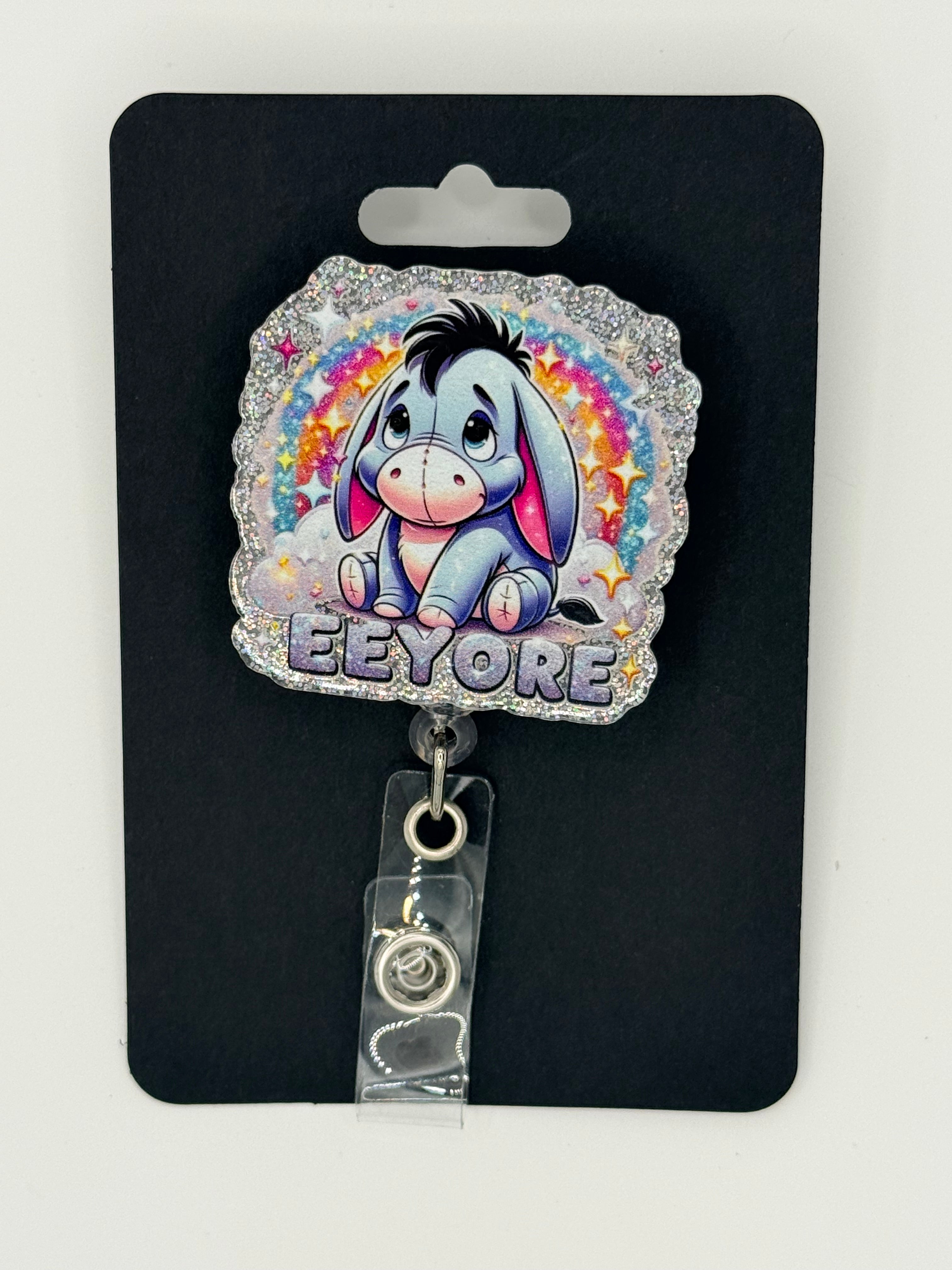 Cute Stuffed Donkey Badge Reel