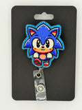 Blue Hedgehog Badge Reel
