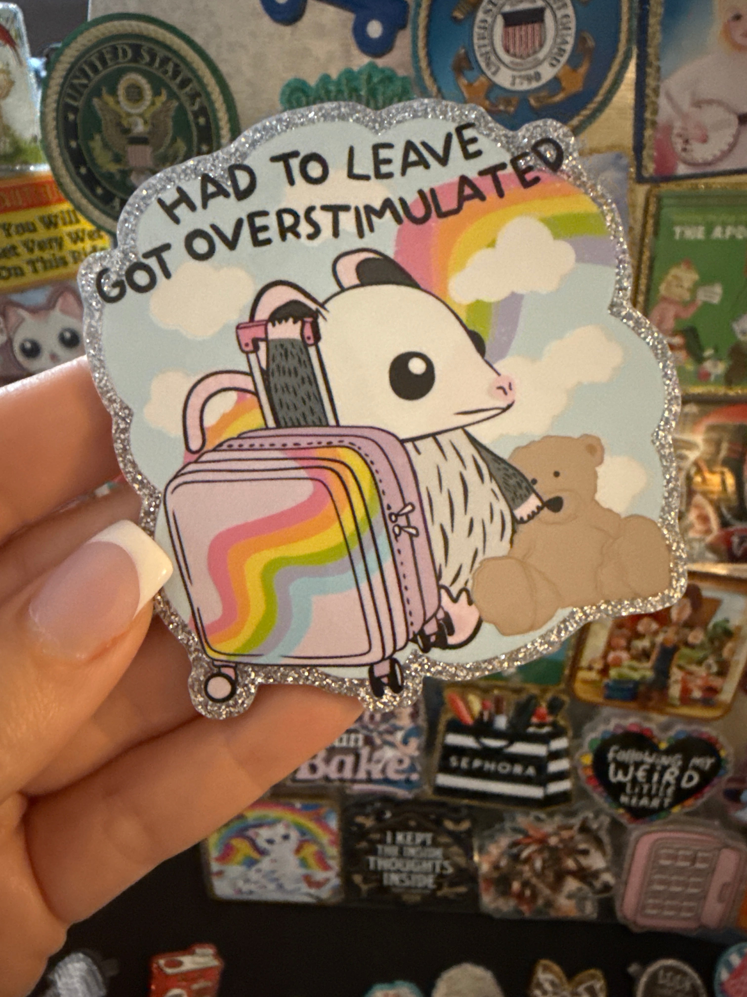 Possum - Had to Leave Got Overstimulated Large Magnet