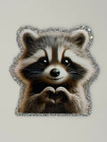 Raccoon Trash Panda Love Large Magnet