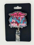Pink & Blue “CNA” Badge Reel