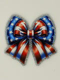 Red, White and Blue Bow Large Magnet
