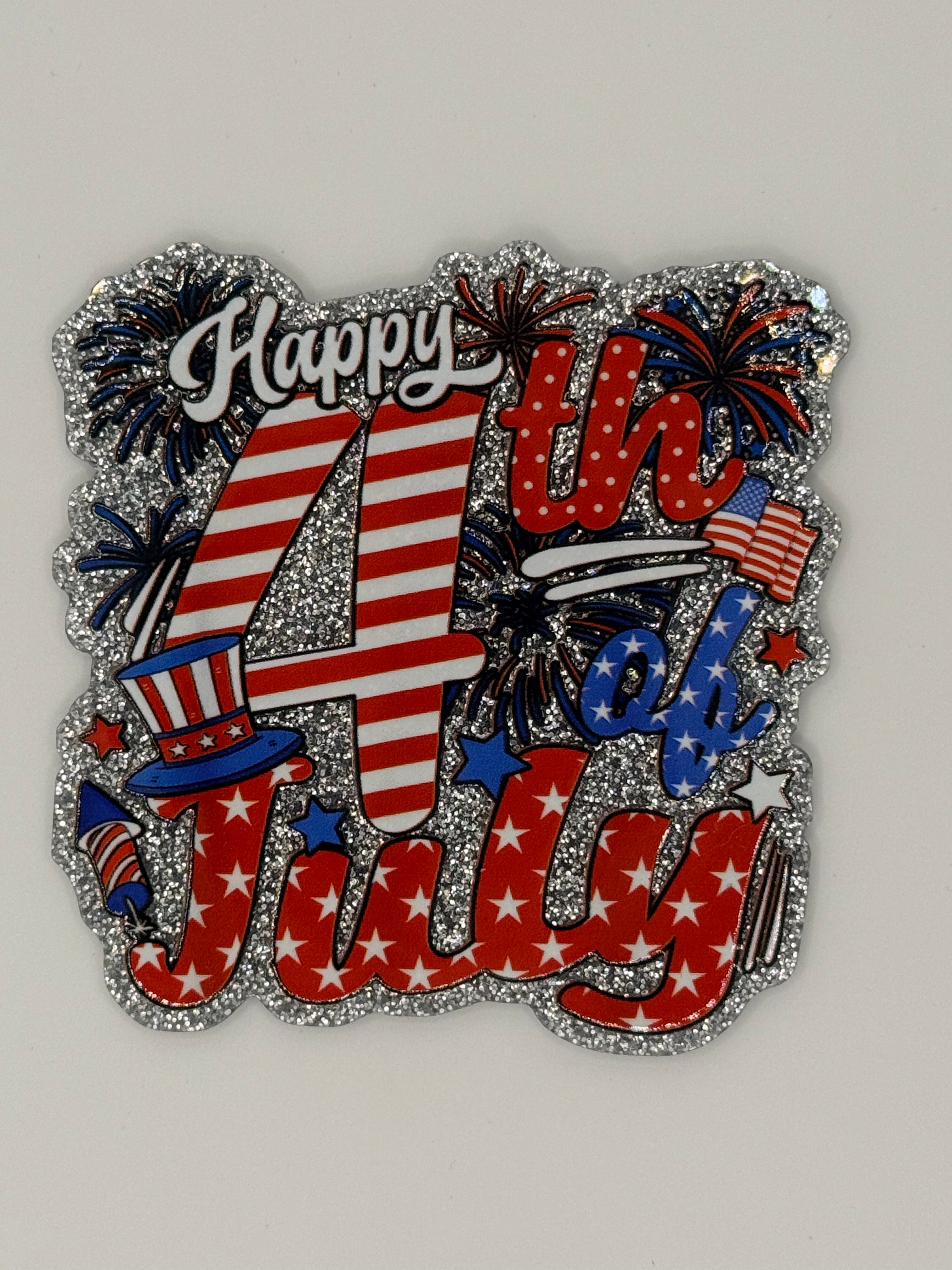 Patriotic 4th of July Large Magnet