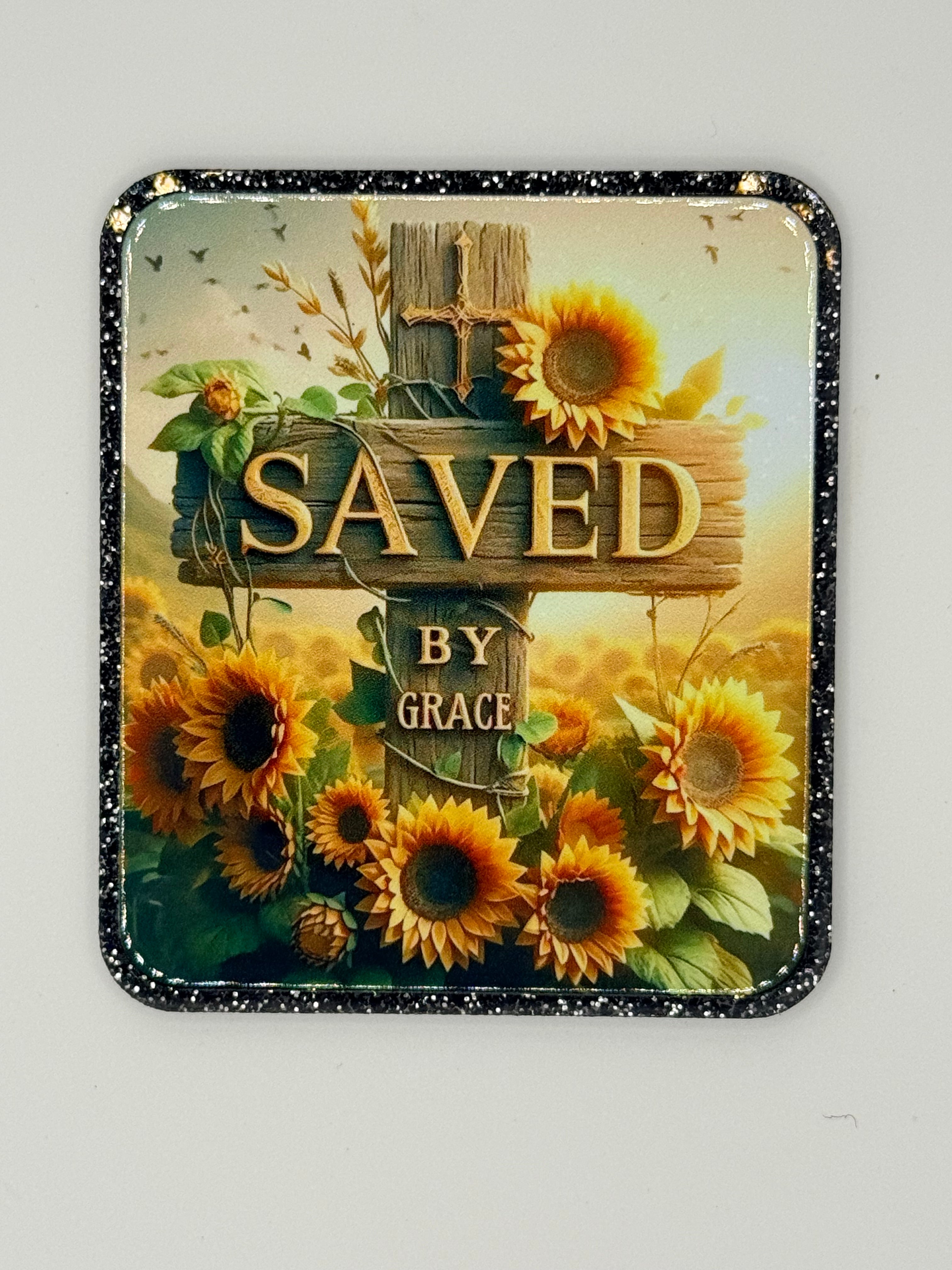 Saved by Grace Large Magnet