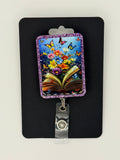 Book and Butterflies Badge Reel