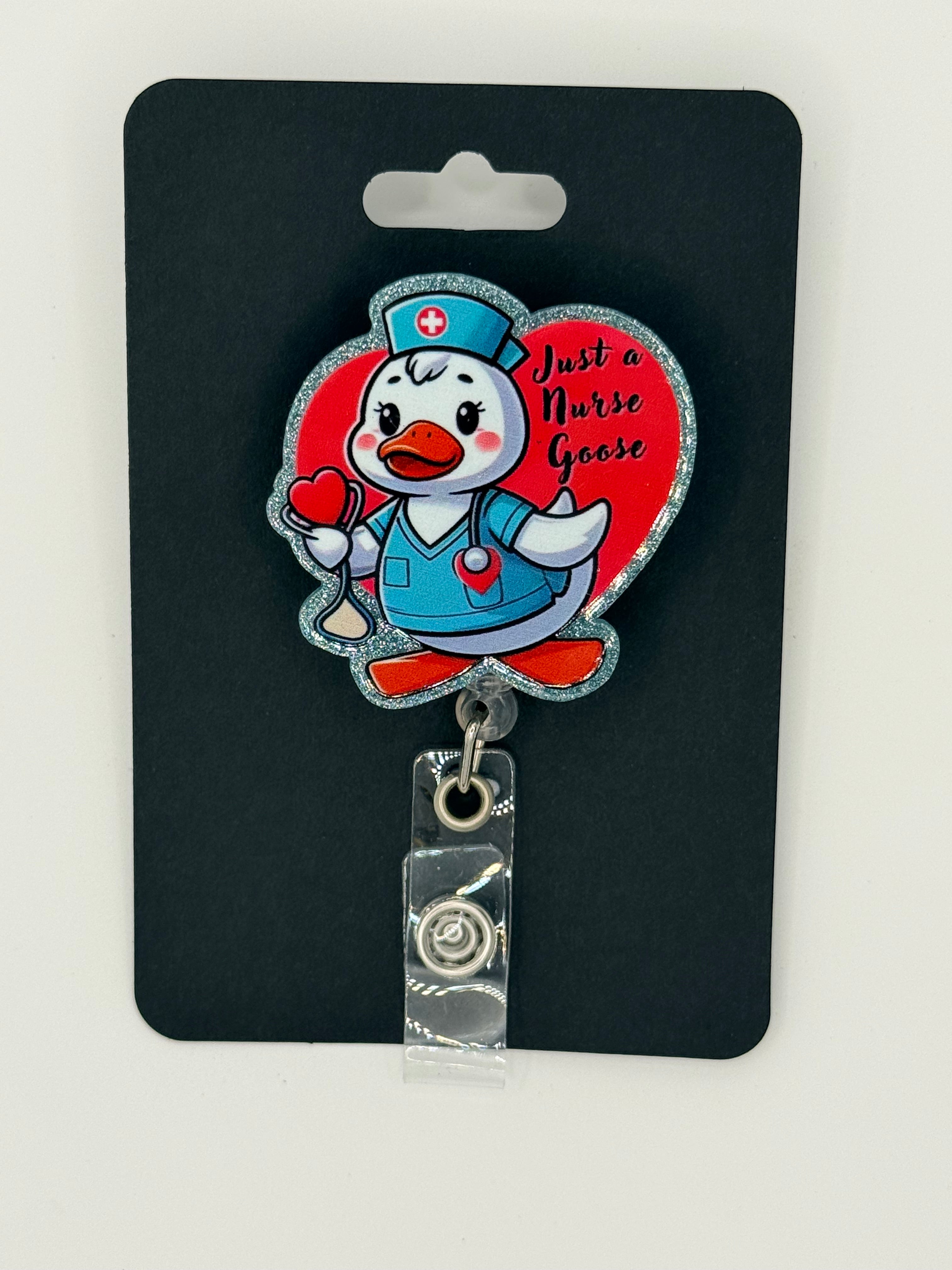 Nurse Goose Badge Reel