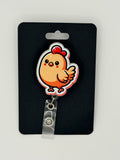 Cute Chicken Badge Reel
