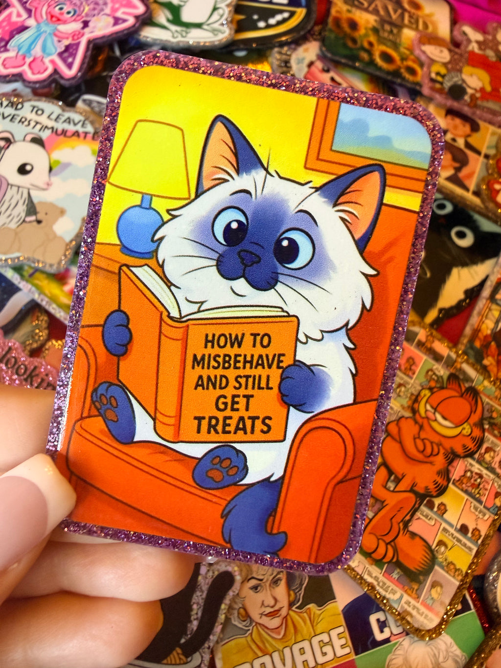 Misbehaving Kitty Large Magnet