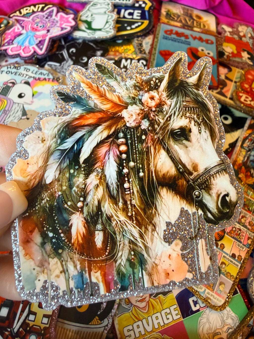 Painted Horse Large Magnet