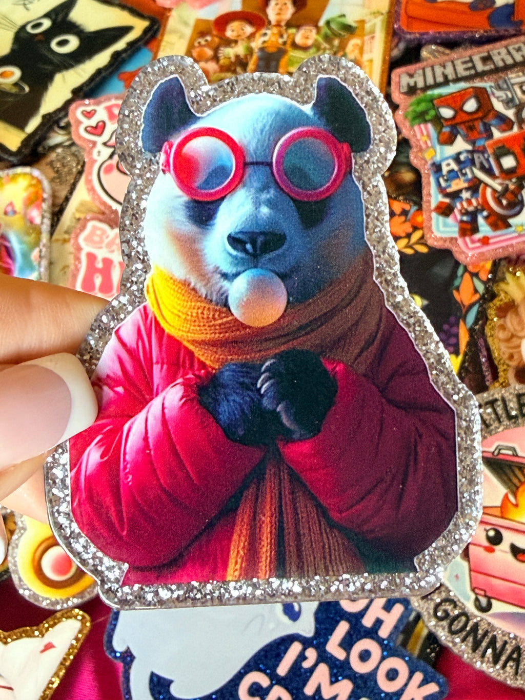 Bubble Gum Panda Large Magnet