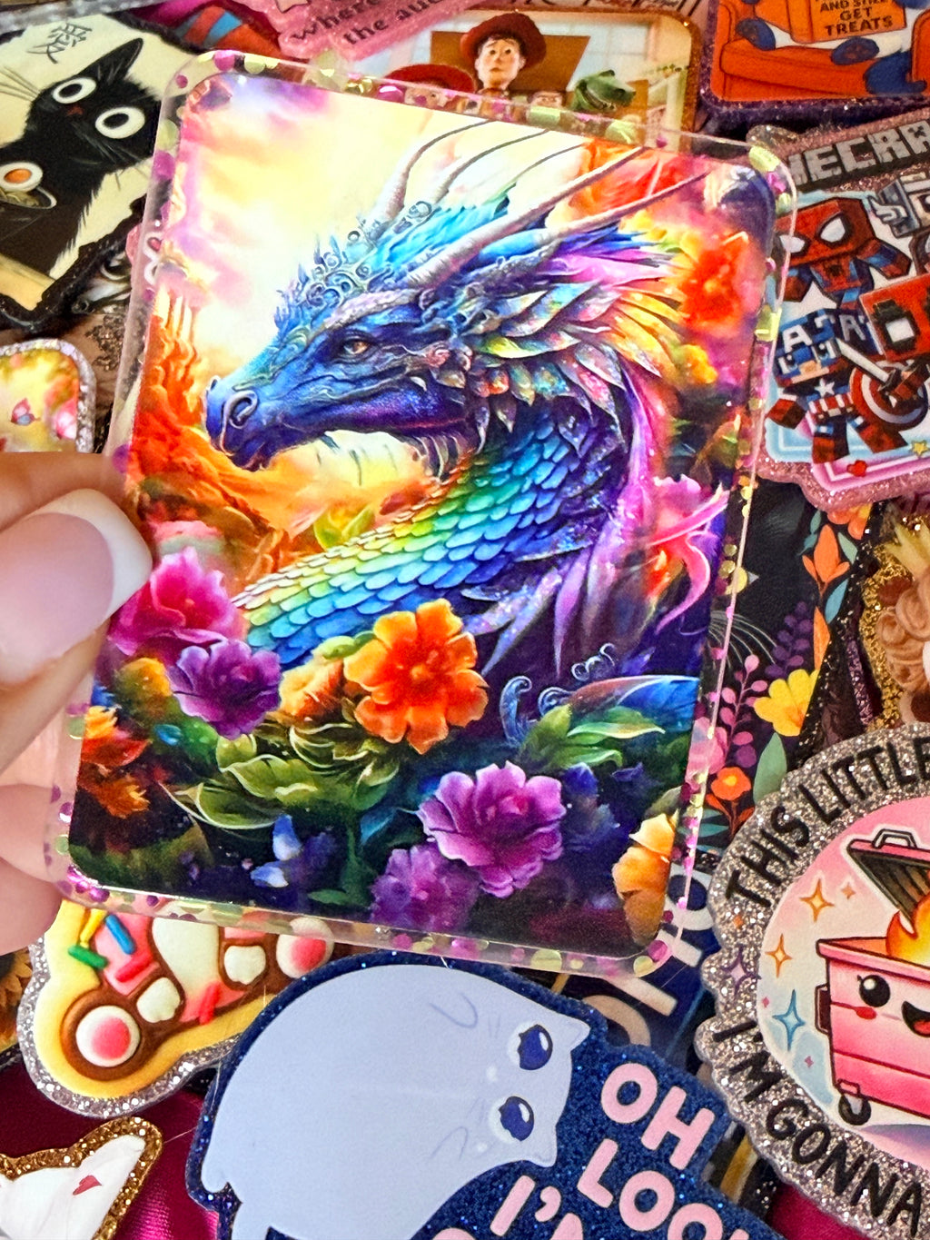 Rainbow Dragon, Large Magnet