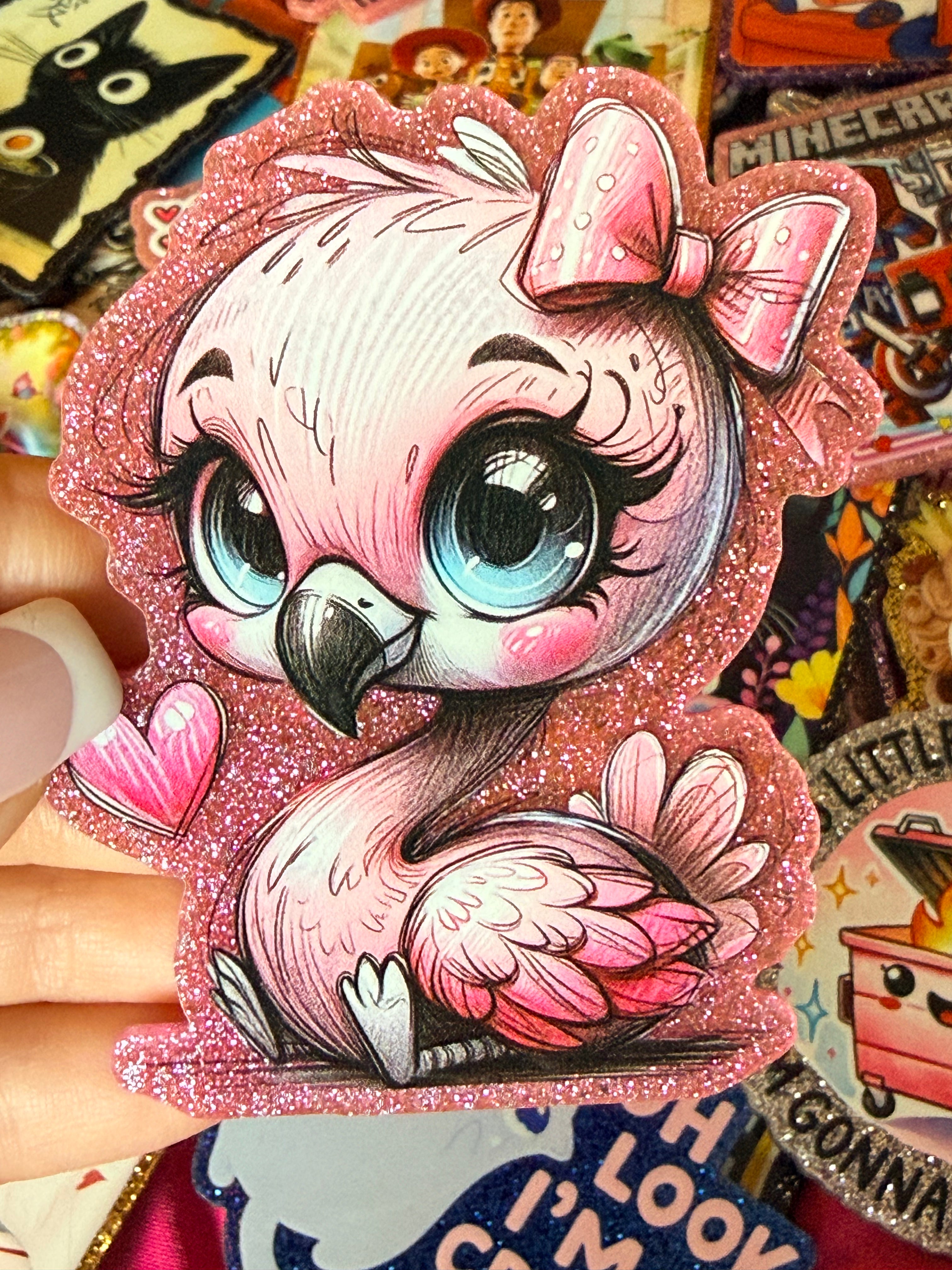 Cute Flamingo Large Magnet