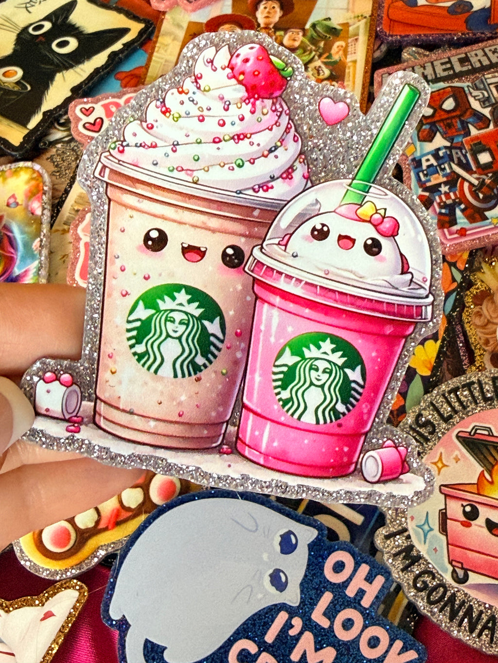 Cutesy Drinks Large Magnet