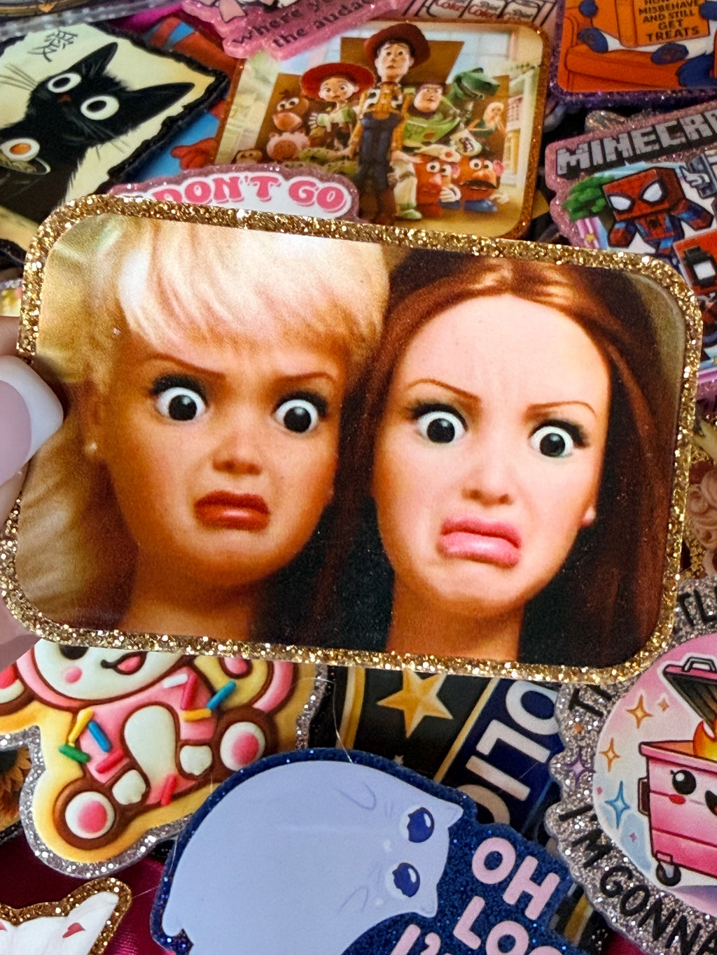 Stank Face Barbie and Friend Large Magnet