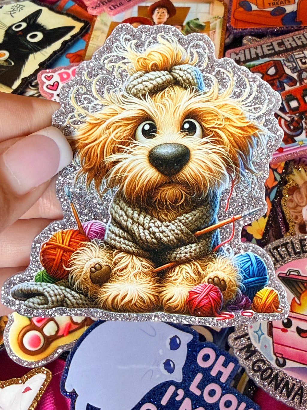 Crochet Dog, Large Magnet