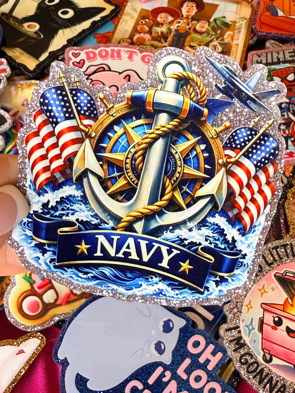 Navy, Large Magnet