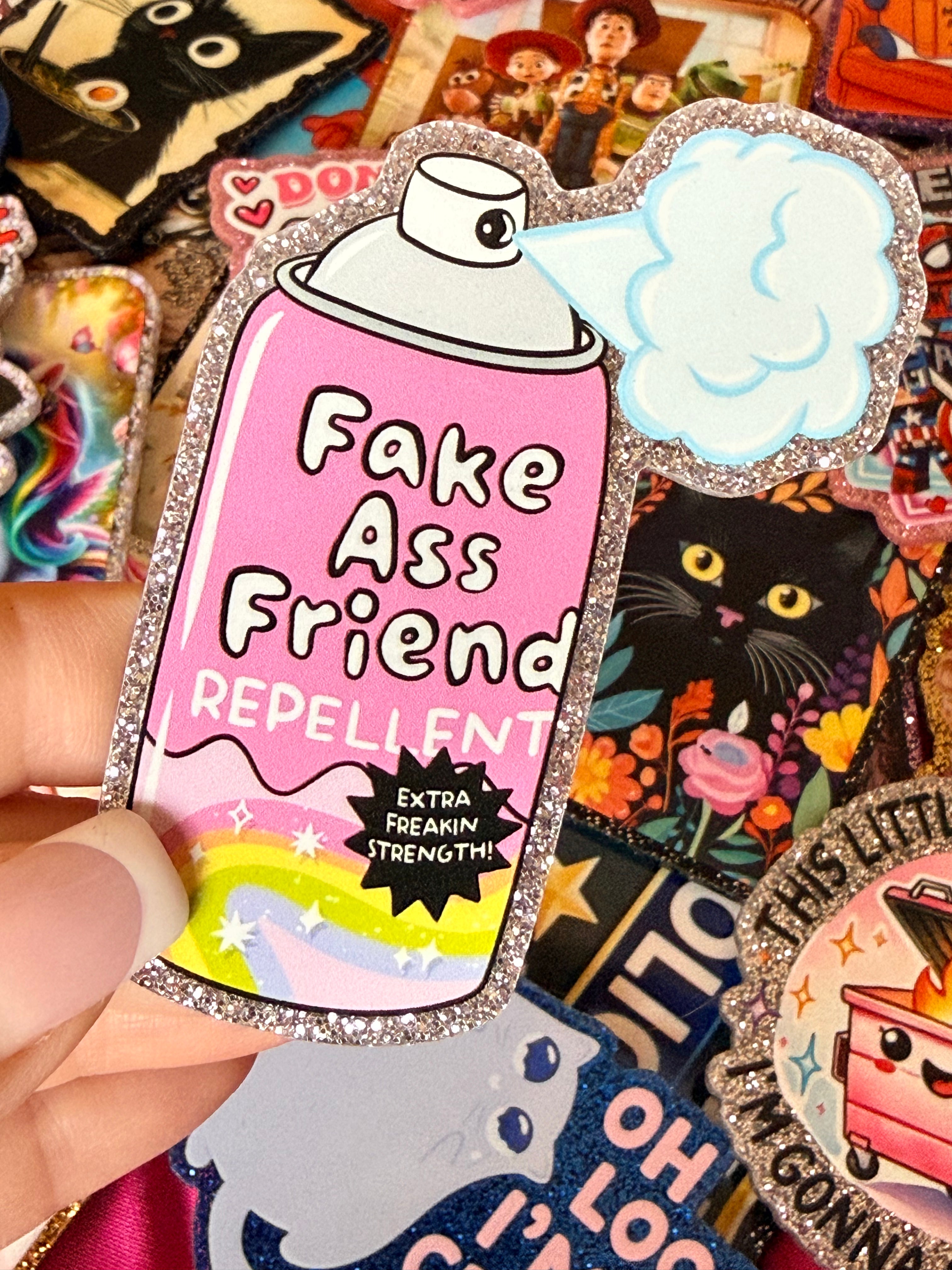 Fake Ass Friends Spray, Large Magnet