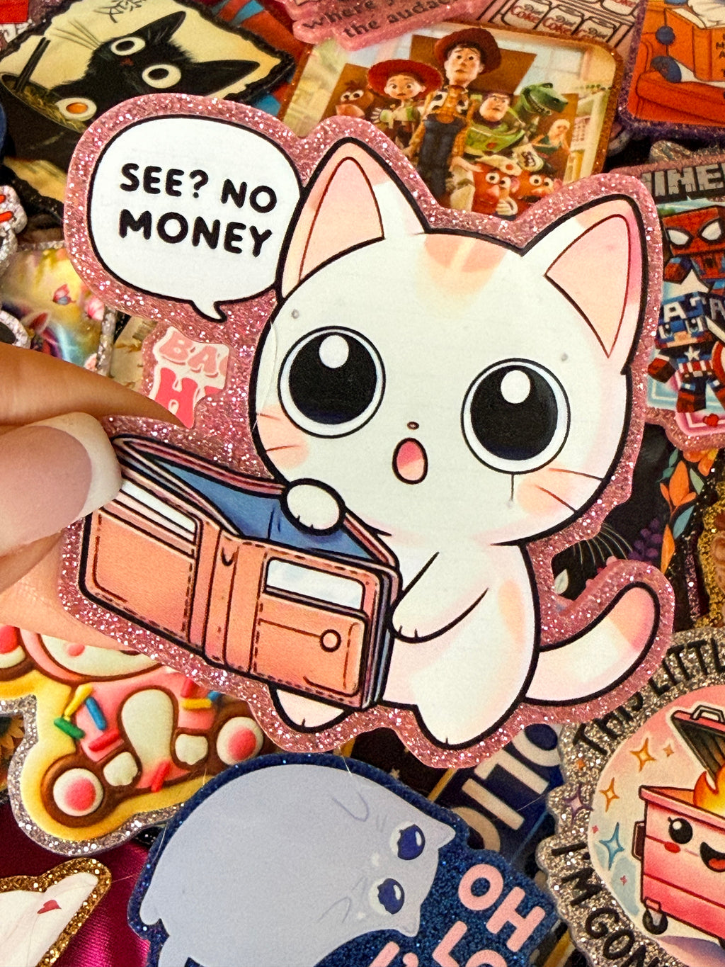 No Money Cat, Large Magnet