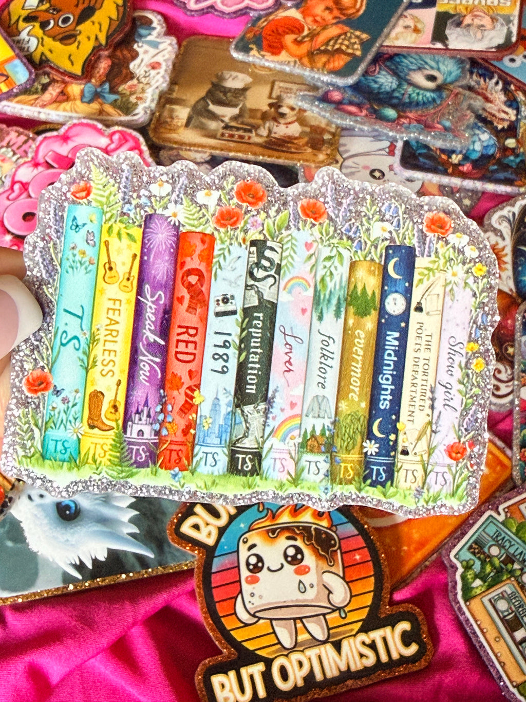 T Swift Album Books Large Magnet