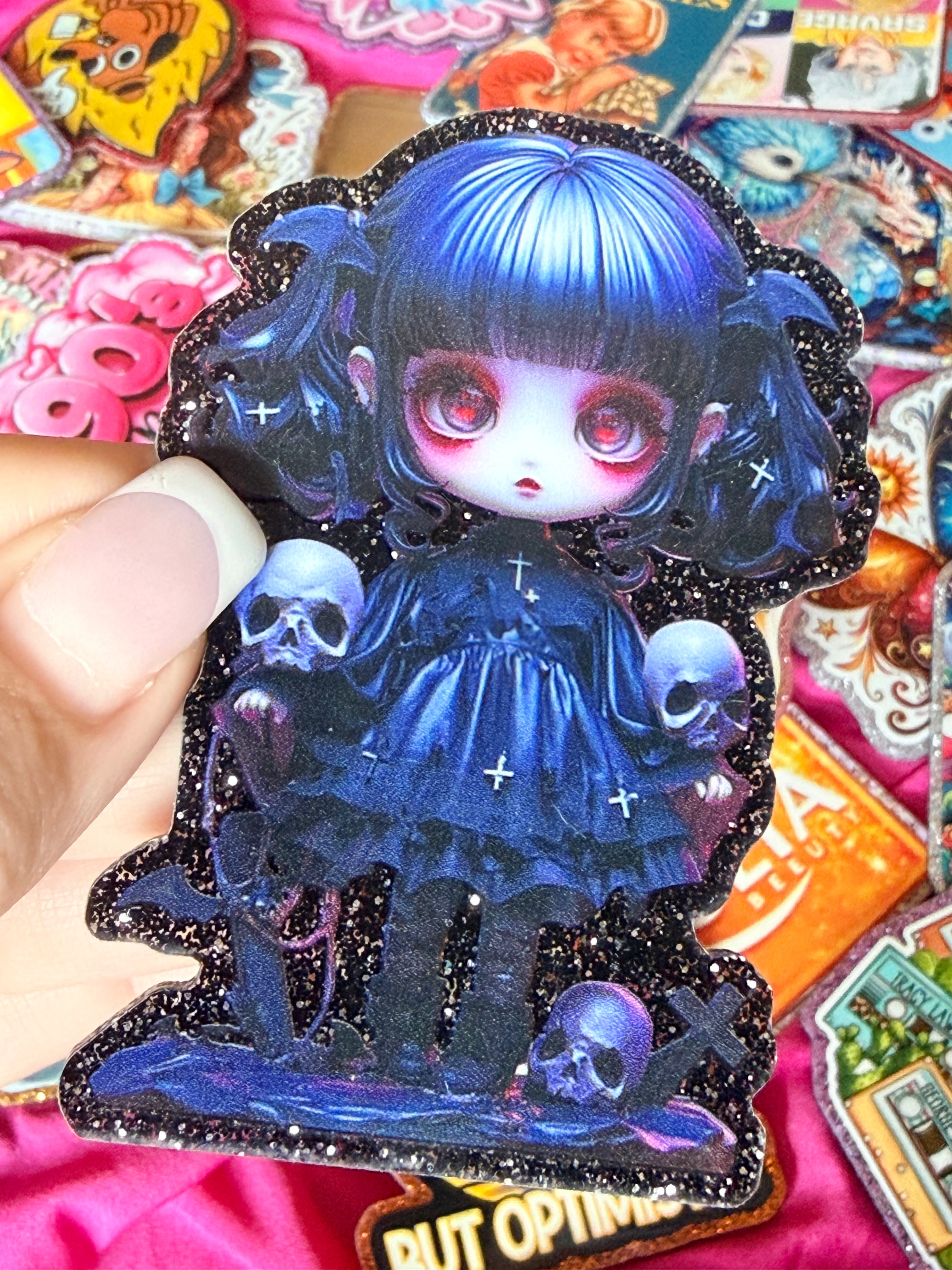 Gothic Girl Large Magnet