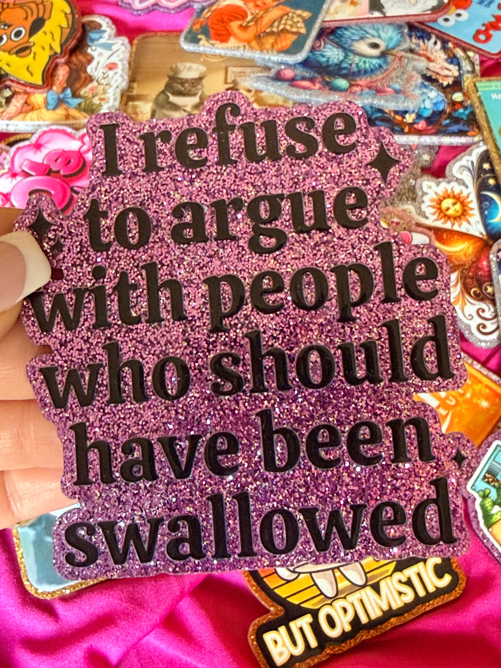 I Refuse to Argue With People Large Magnet