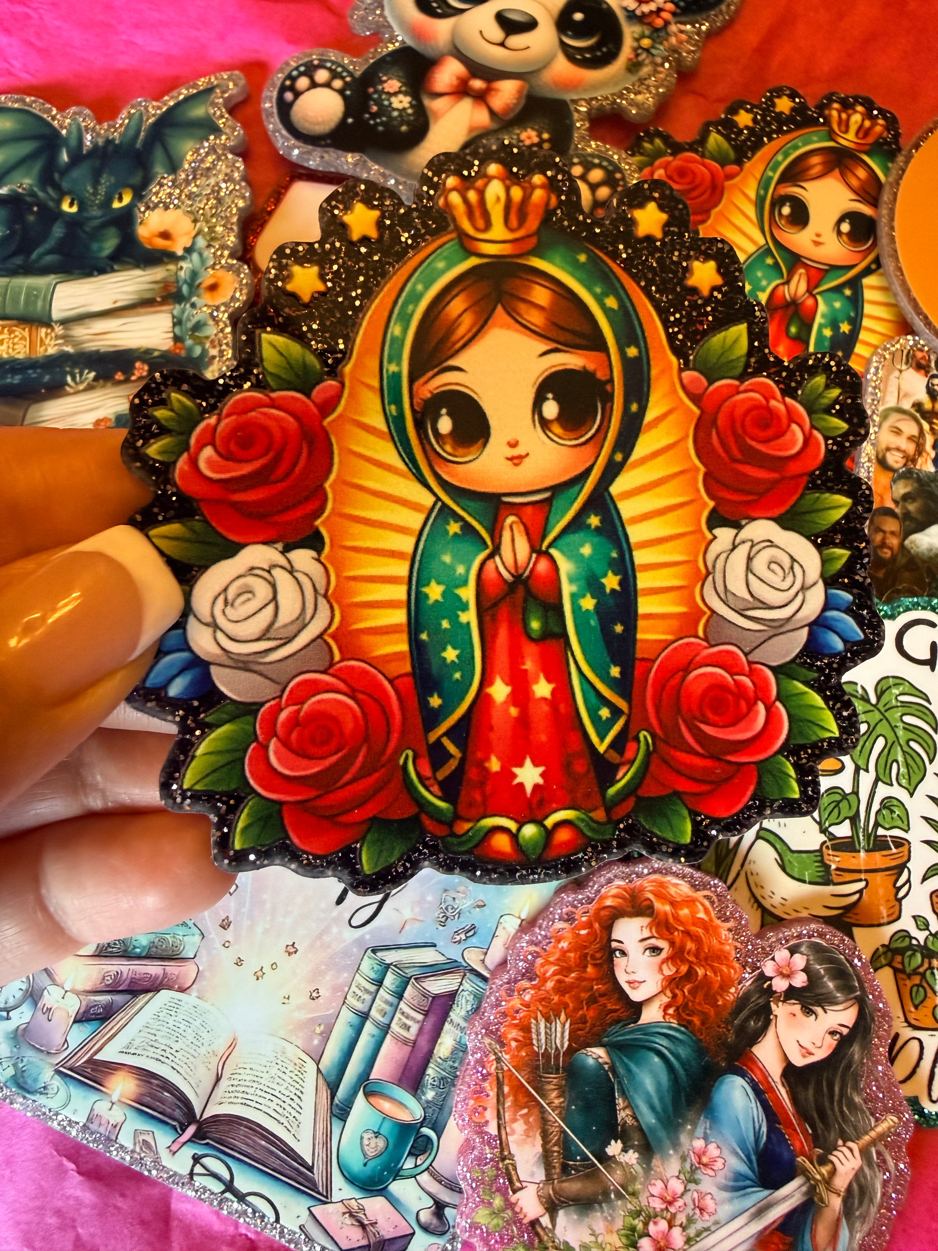 Kawaii Virgen de Guadalupe Large Magnet