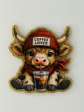 Cow “Coffee Lover” Large Magnet