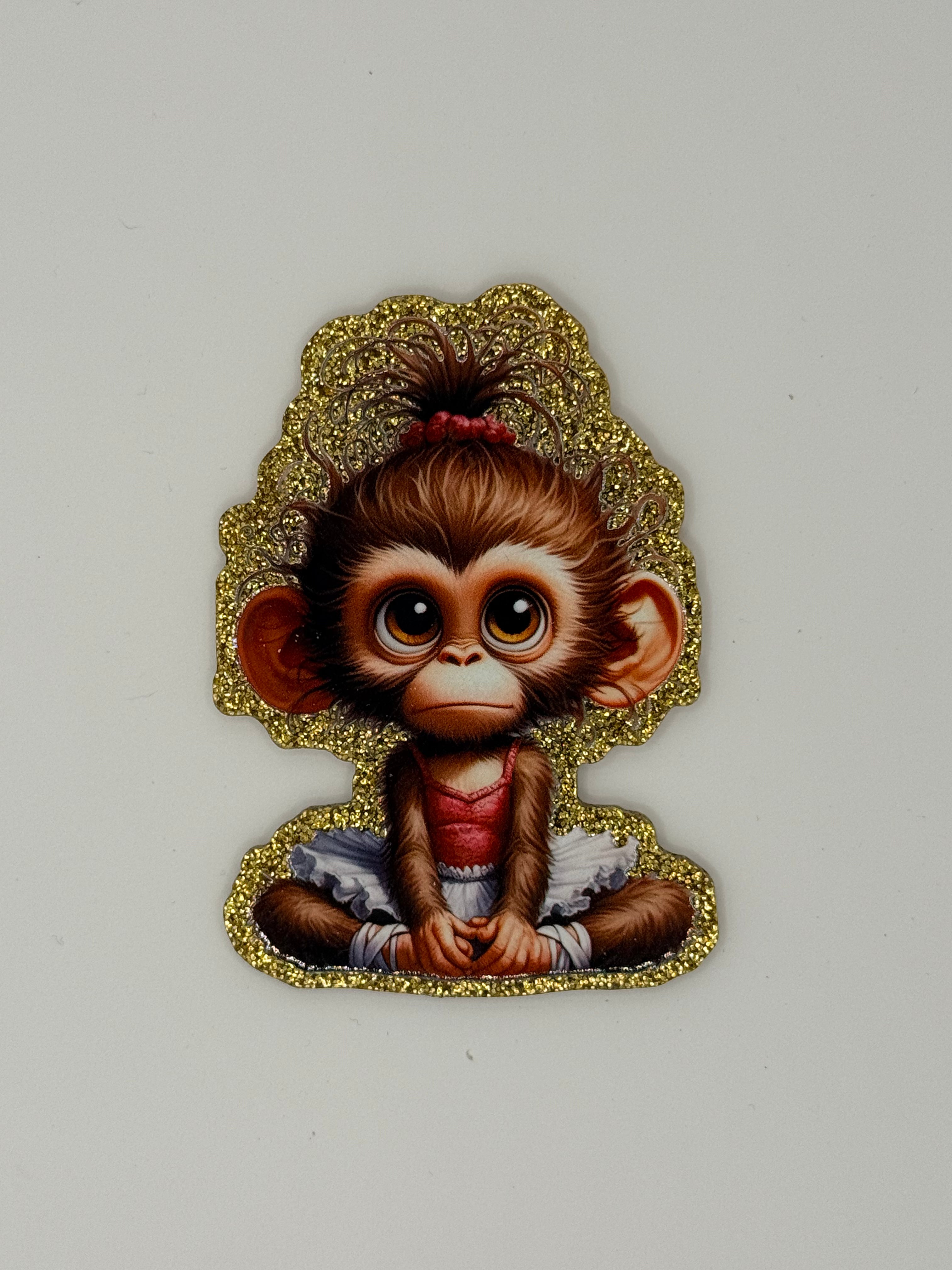 Ballerina Monkey Large Magnet