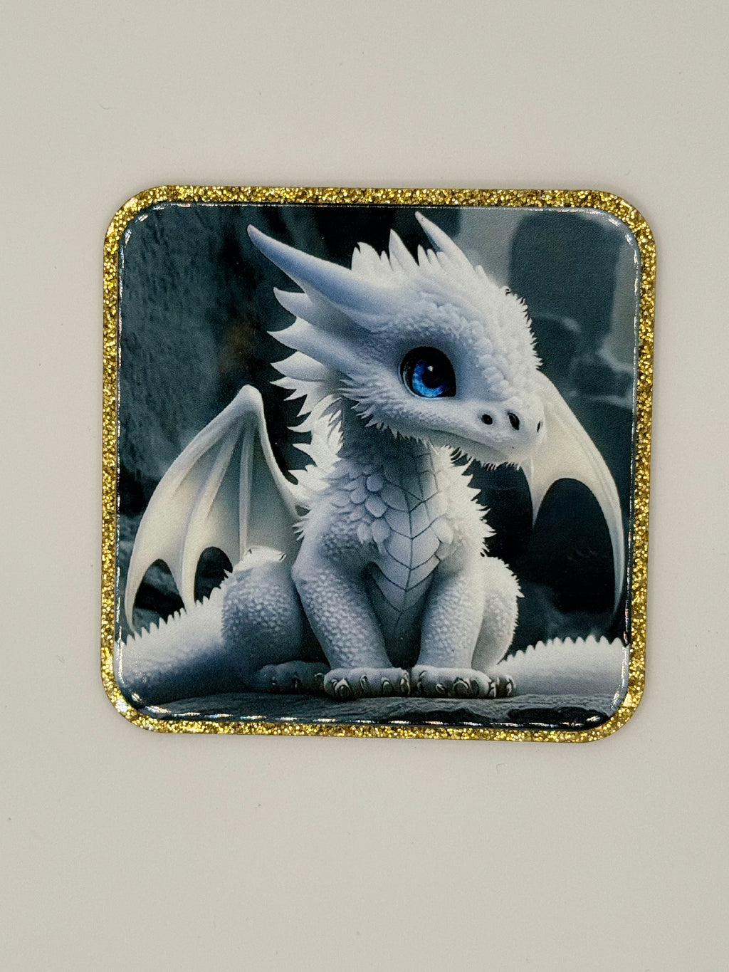 White Dragon Large Magnet